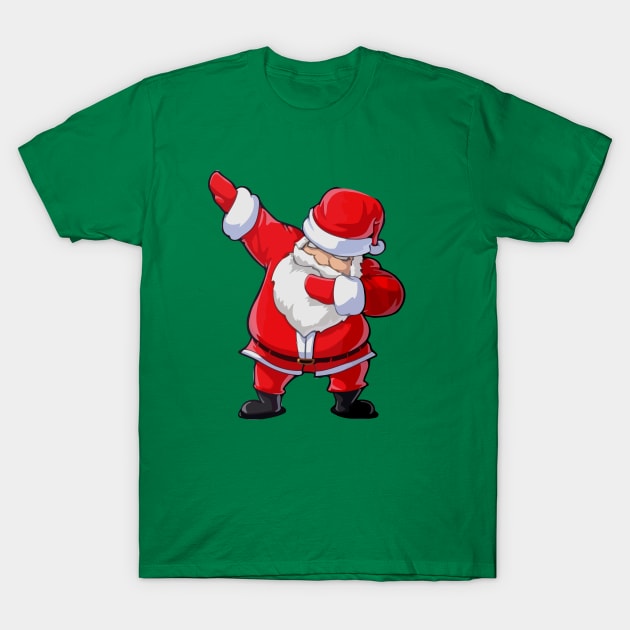 Dabbing Santa Christmas Tshirt Gift Dab Santa Claus T-Shirt by igybcrew